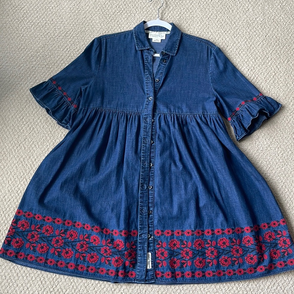 Kate Spade Denim Button up Tunic size S